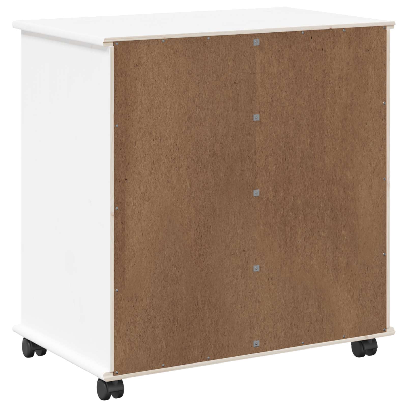 Rollschrank Honigbraun 63,5 x 39 x 65,5 cm Massivholz Kiefer