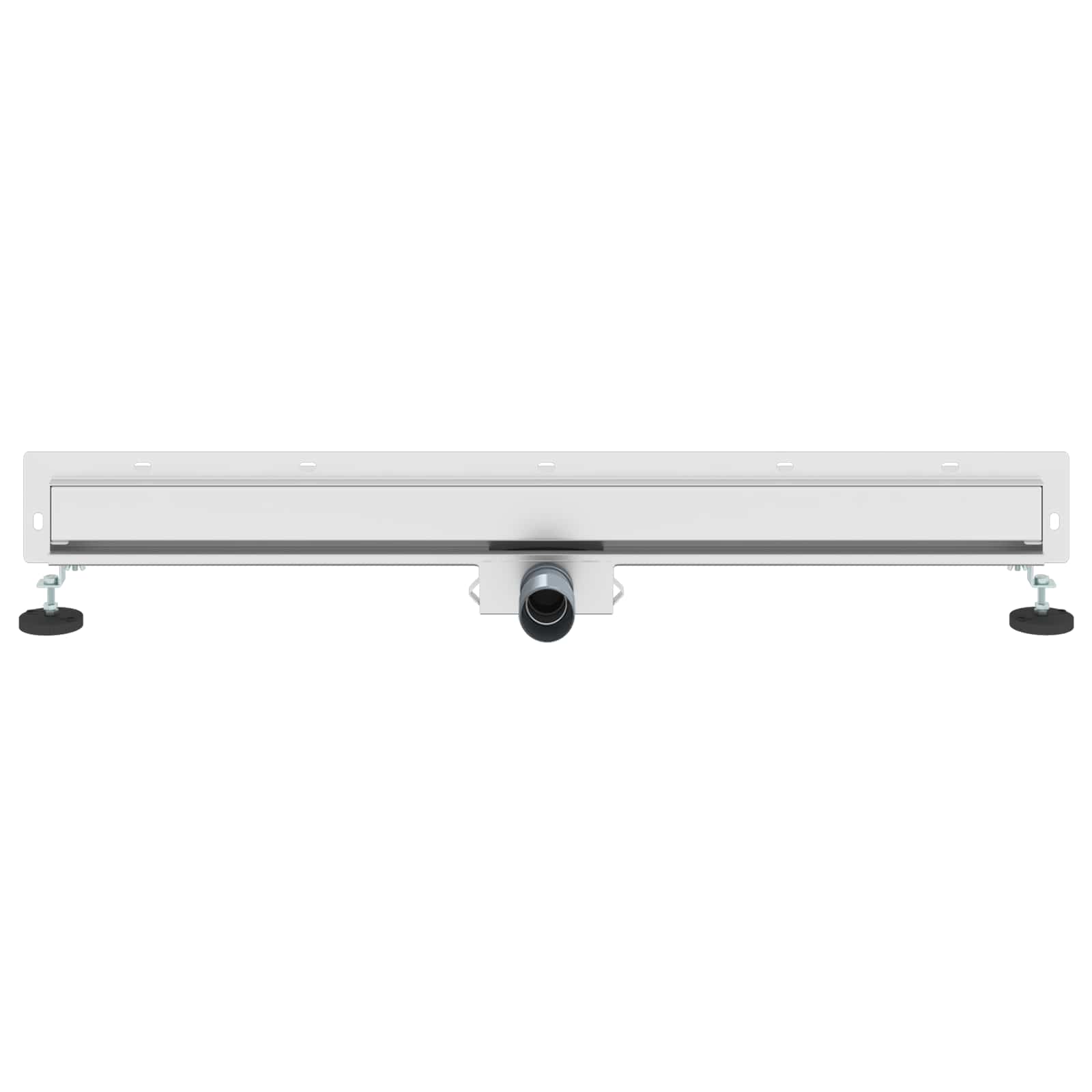 Wandmontierter Duschablauf Silber 50 cm Edelstahl 304