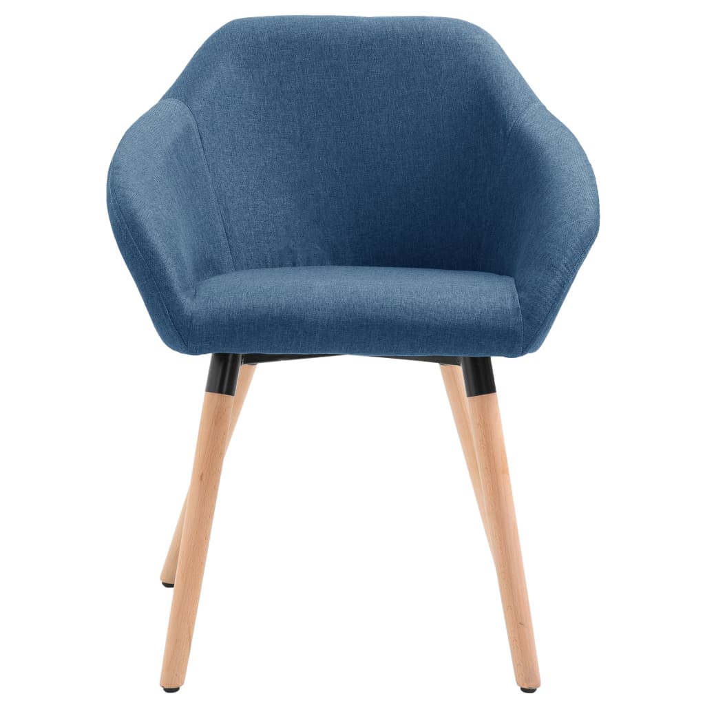 Esszimmerstühle 4 Stk. Blau Stoff