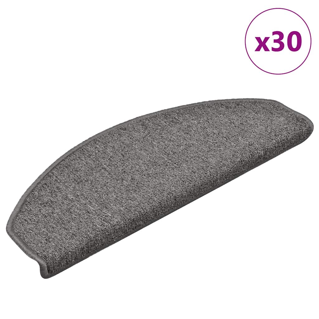 Stufenmatten 15 Stk. 56x17x3 cm Anthrazit Halbrund