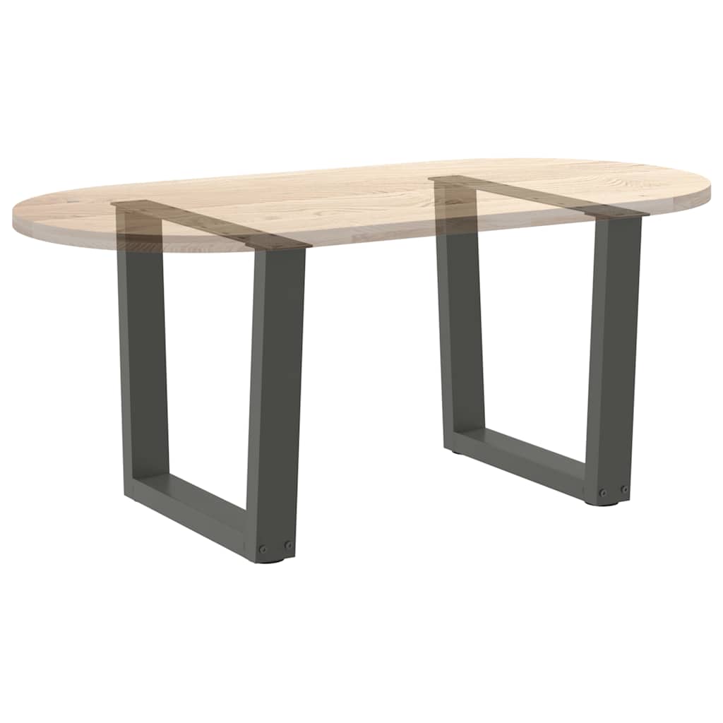 Couchtischbeine V-Form 2 Stück Schwarz 30x(30-31,3) cm Stahl