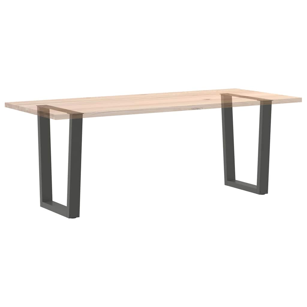 Couchtischbeine V-Form 2 Stück Schwarz 30x(30-31,3) cm Stahl