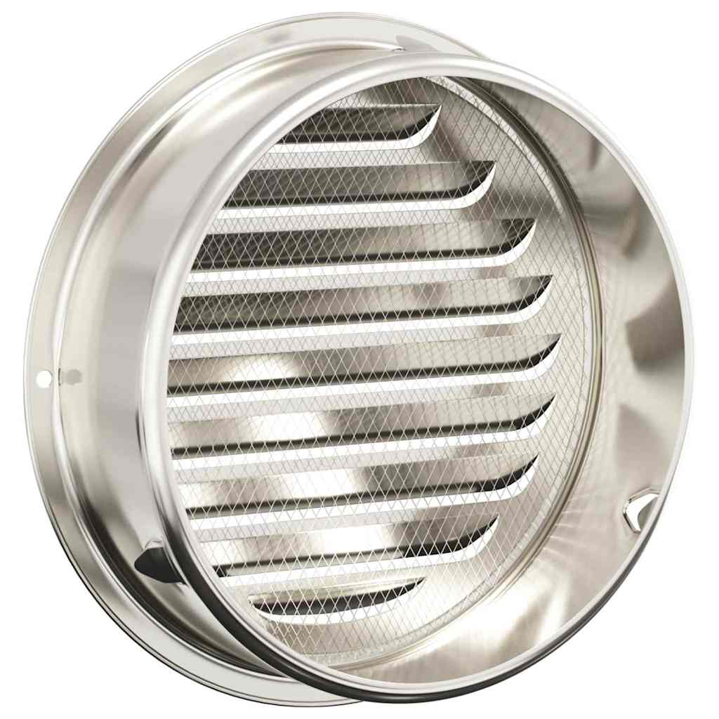 Lüftungsgitter 4 pcs Silber 80 mm Edelstahl