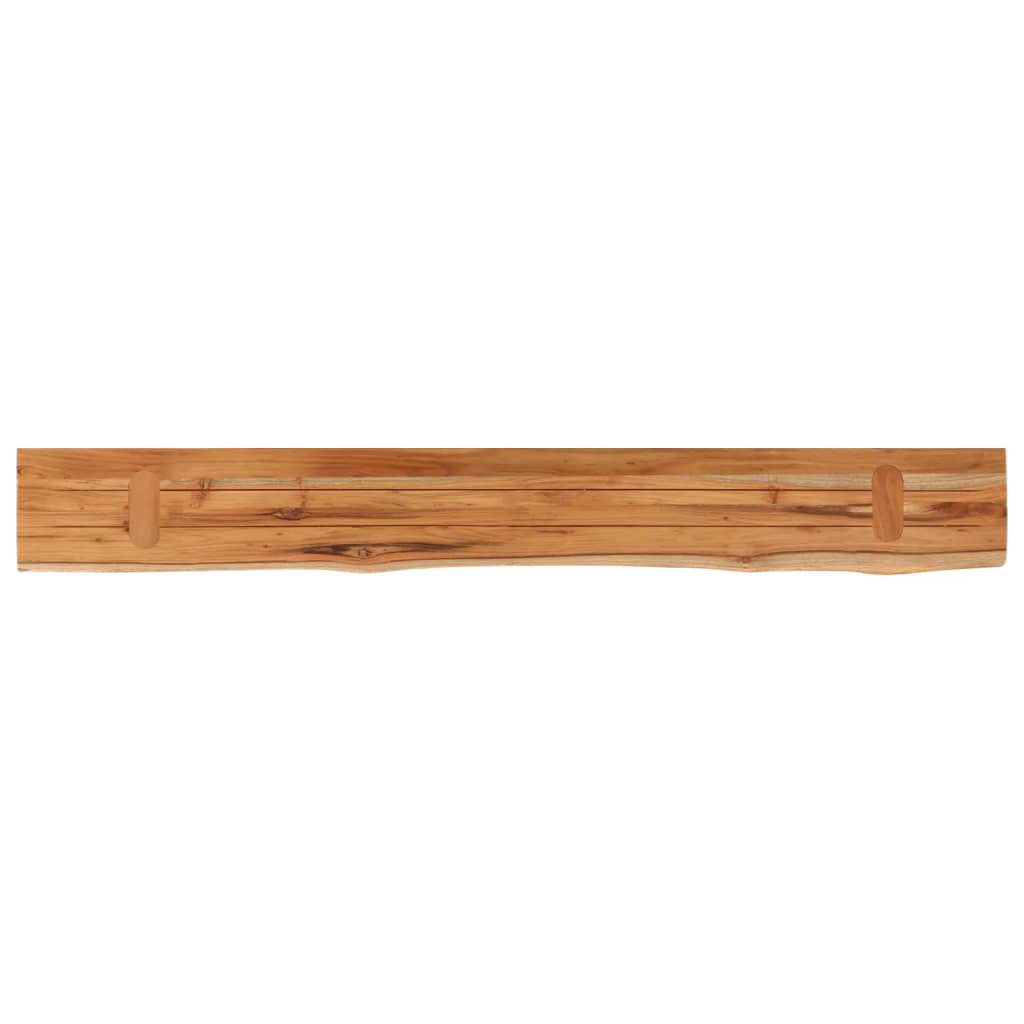 Wandregal 40x20x2,5 cm Rechteckig Massivholz Akazie Baumkante
