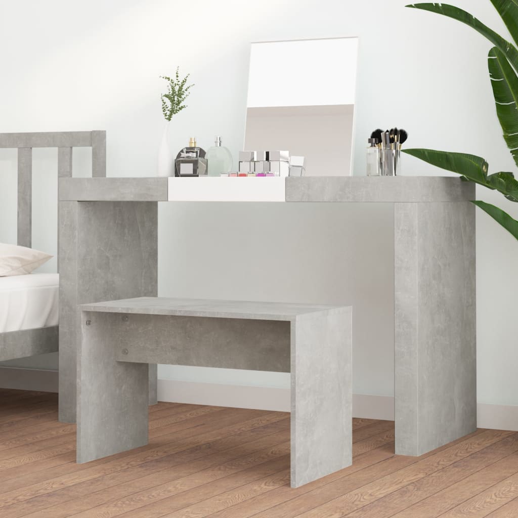 Schminkhocker Weiß 70x35x45 cm Holzwerkstoff