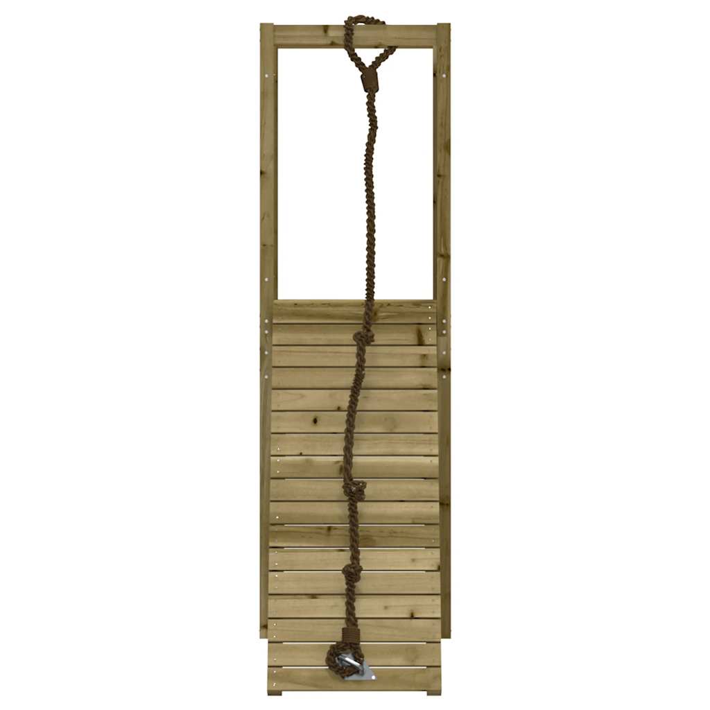 Spielturm mit Kletterwand Massivholz Kiefer