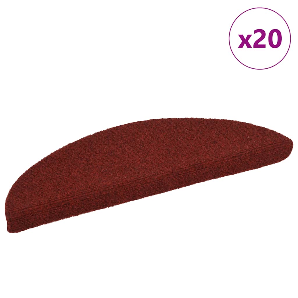 Stufenmatten Selbstklebend 15 Stk. 56x17x3 cm Hellbraun Halbrund