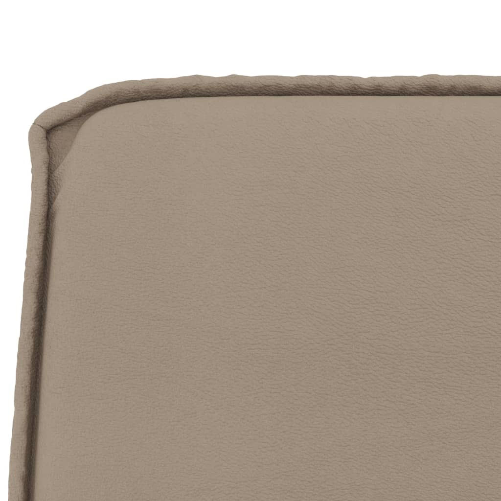 Sitzbank Creme 100x75x76 cm Kunstleder