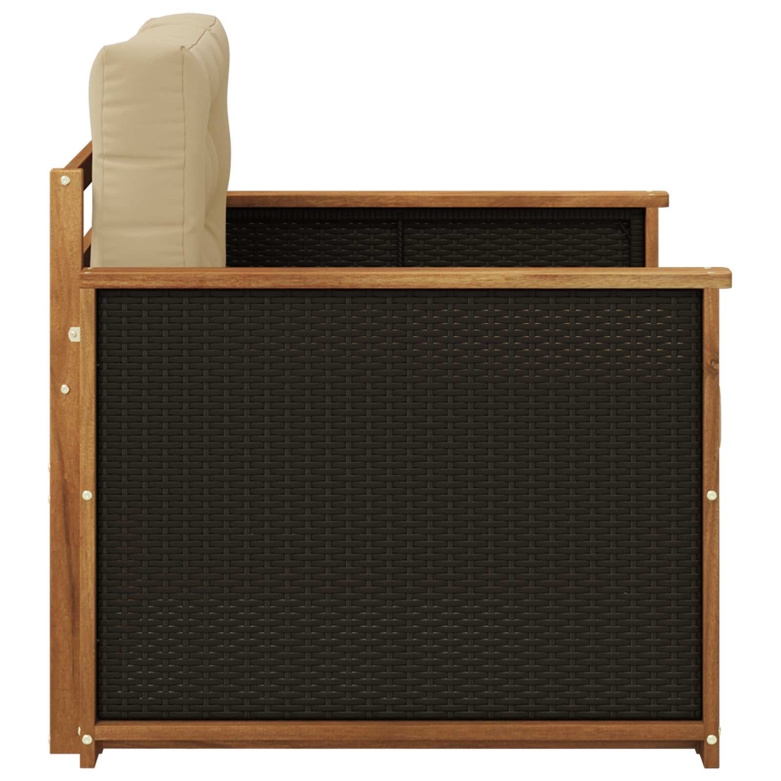 2 Stück Outdoor-Sofa Natur