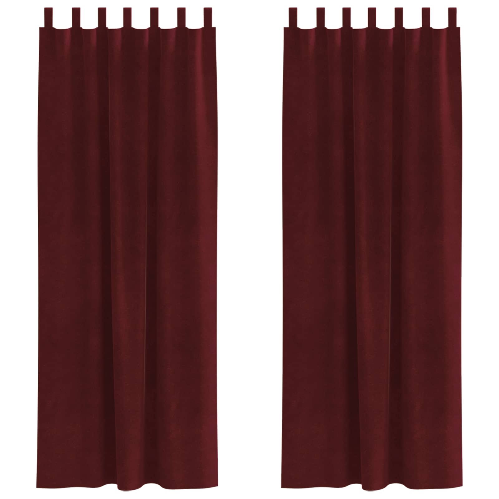 Verdunkelungsvorhänge 2 pcs Schwarz 140 x 140 cm Samt