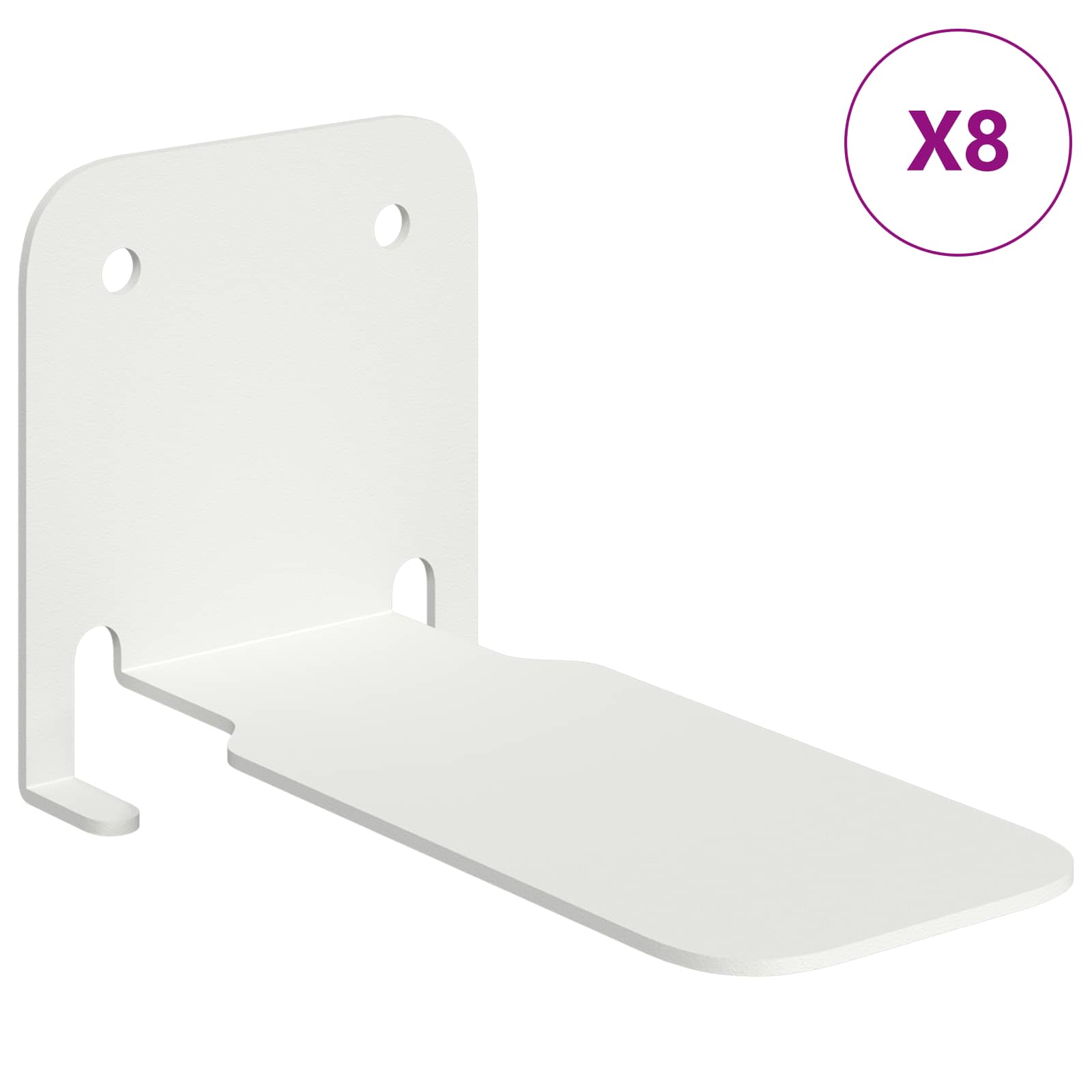 Unsichtbares Schwimmendes Regal 4 pcs Schwarz 6 x 11 x 6,5 cm