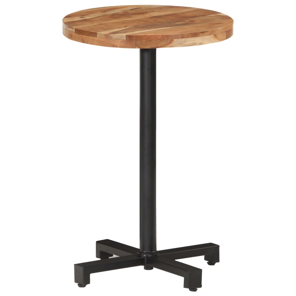 Bistrotisch Rund Ø60x75 cm Raues Mangoholz