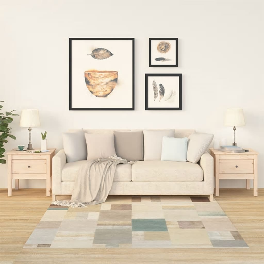 Beistelltische 2 Stk. 40x40x39 cm Massivholz Kiefer
