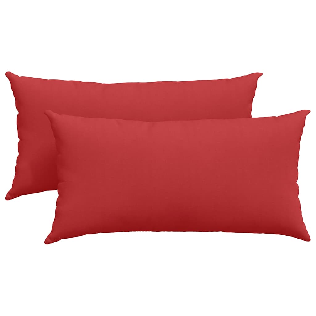 Sofakissen 2 pcs Hellgrau 50 x 30 cm Stoff