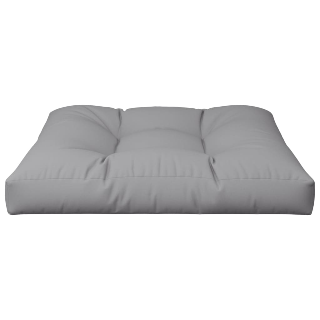 Palettenkissen 50x50x12 cm Grau Stoff