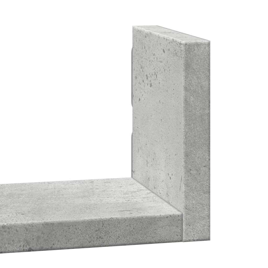 Wandregal 3 Stk. Weiß Holzwerkstoff