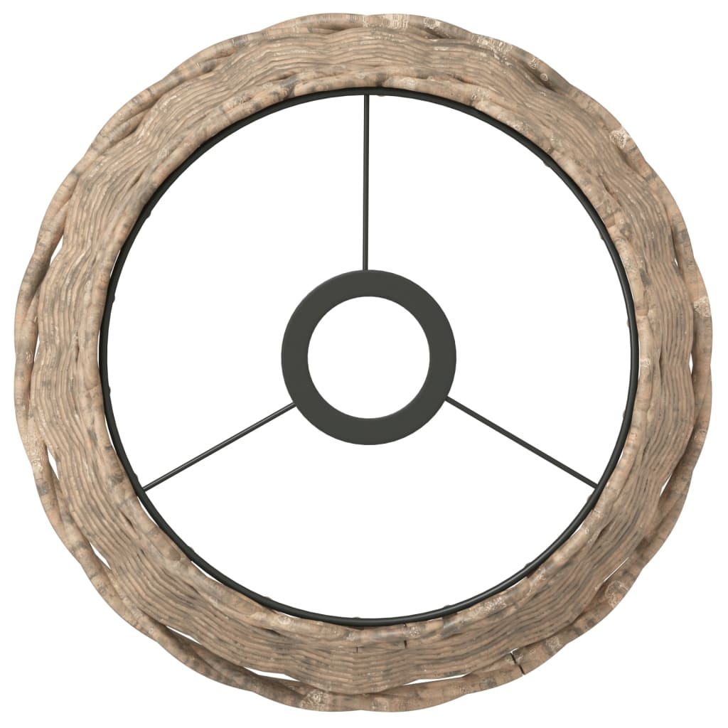 Lampenschirm Weiß Ø15x12 cm Korbweide