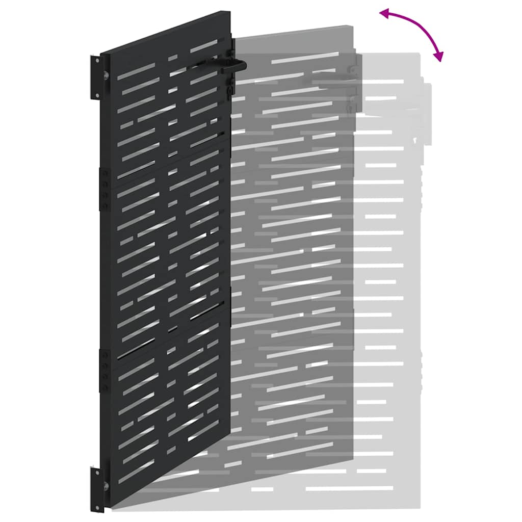 Gartentor 100x75 cm Cortenstahl Quadratisches Design