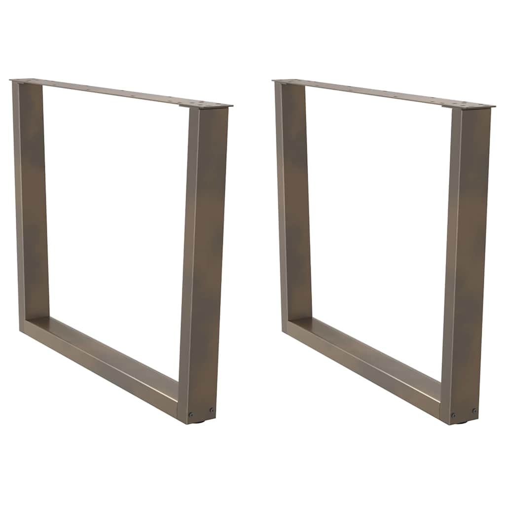 Couchtischbeine V-Form 2 Stück Schwarz 30x(30-31,3) cm Stahl
