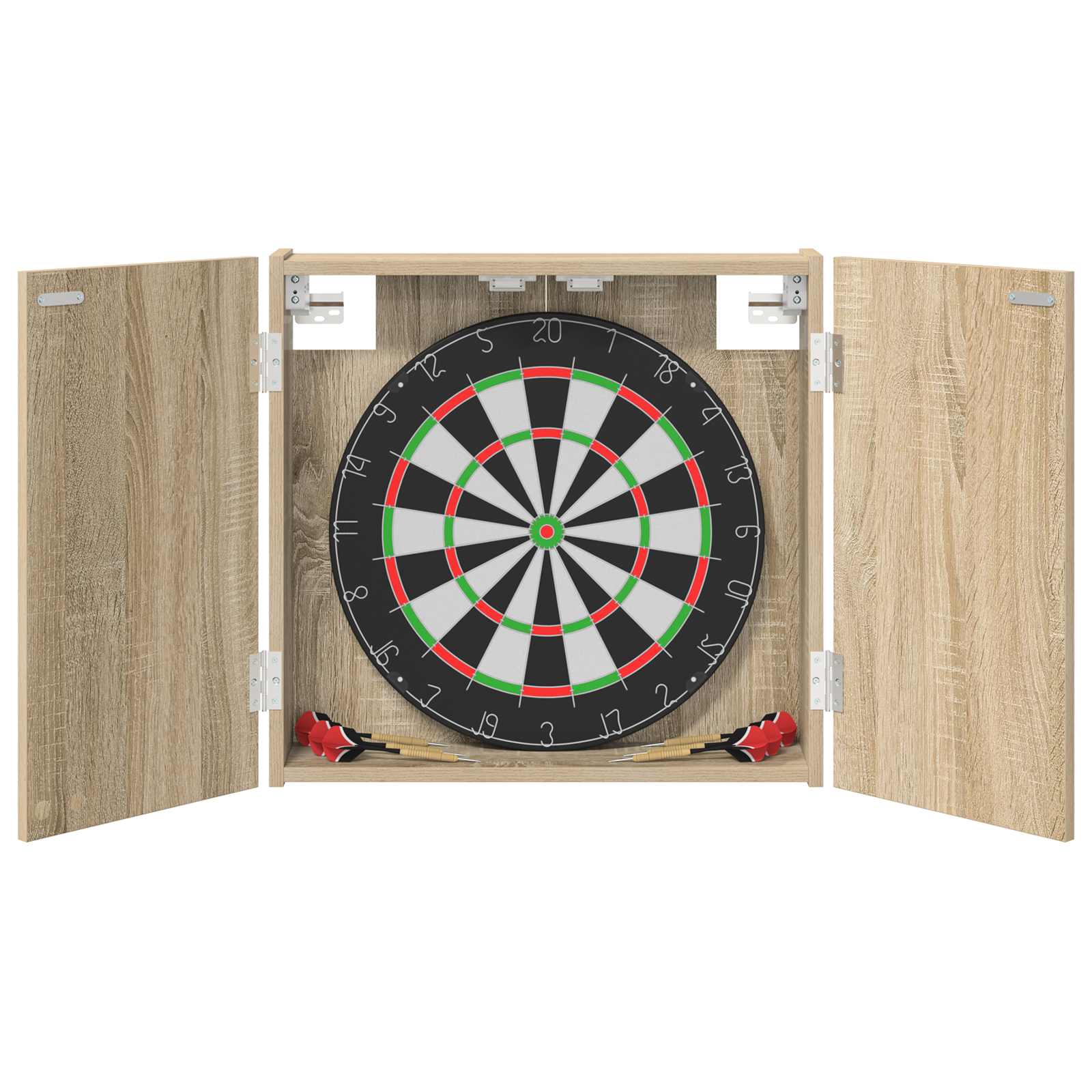 Dartboard Schrank Weiß 56 x 12 x 53,5 cm Holzwerkstoff