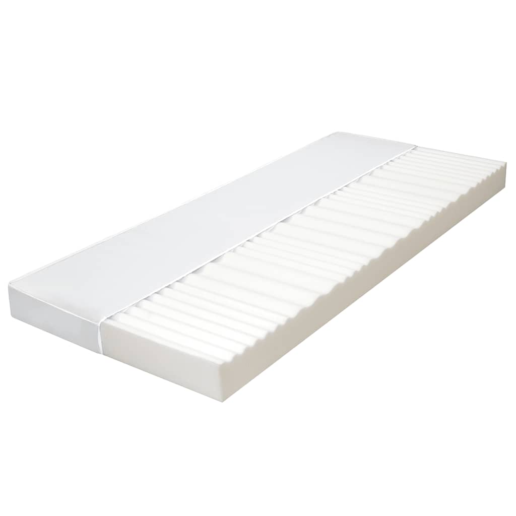 Matratze 80 x 200 cm 7 Zonen PU Schaum 10 cm H2 H3
