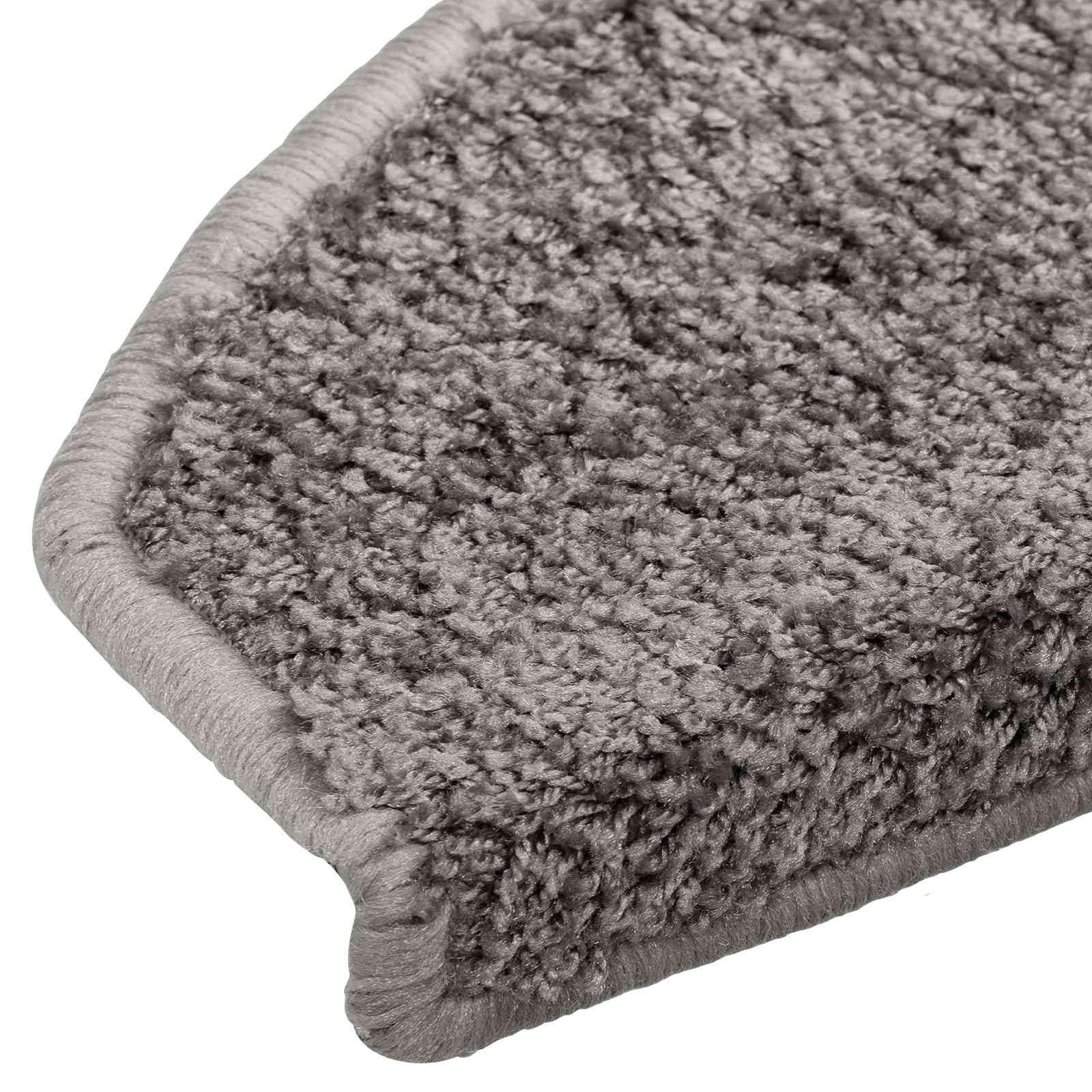 Stufenmatten 15 Stk. 56x17x3 cm Grau Halbrund