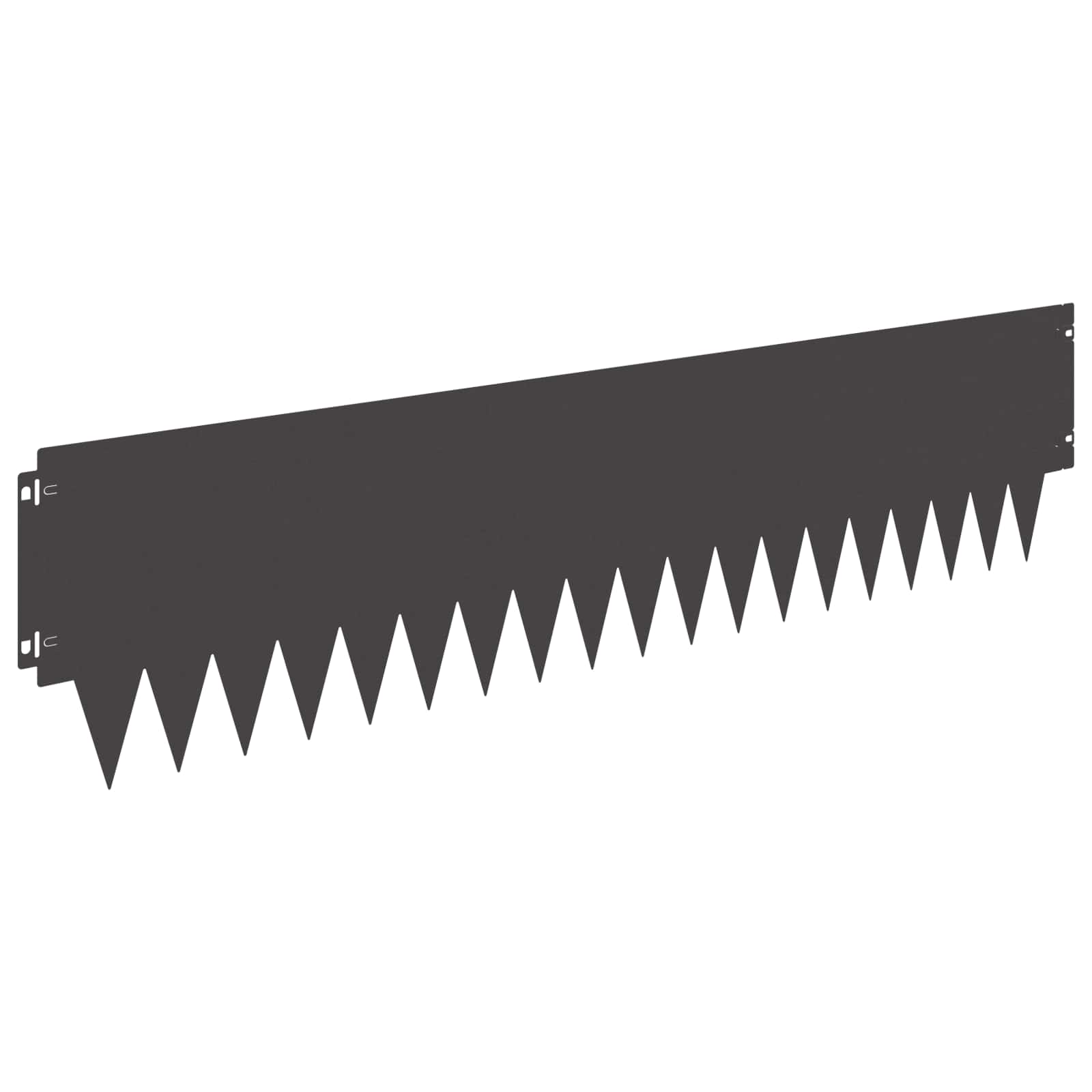 Raseneinfassung 10 pcs Länge Höhe 103 x 15 cm Stahl Schwarz