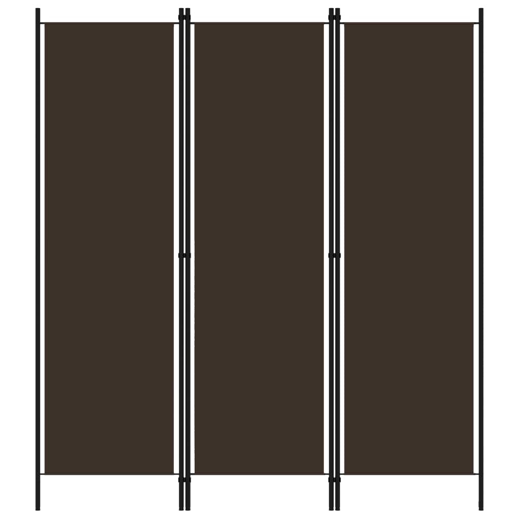 Raumteiler Beige 150 x 180 cm Stoff