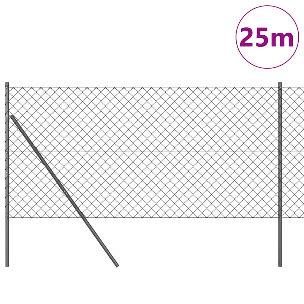 Outdoor Kettenglied-Zaun Erdfixierung 10 x 0,4 m Grün Netz