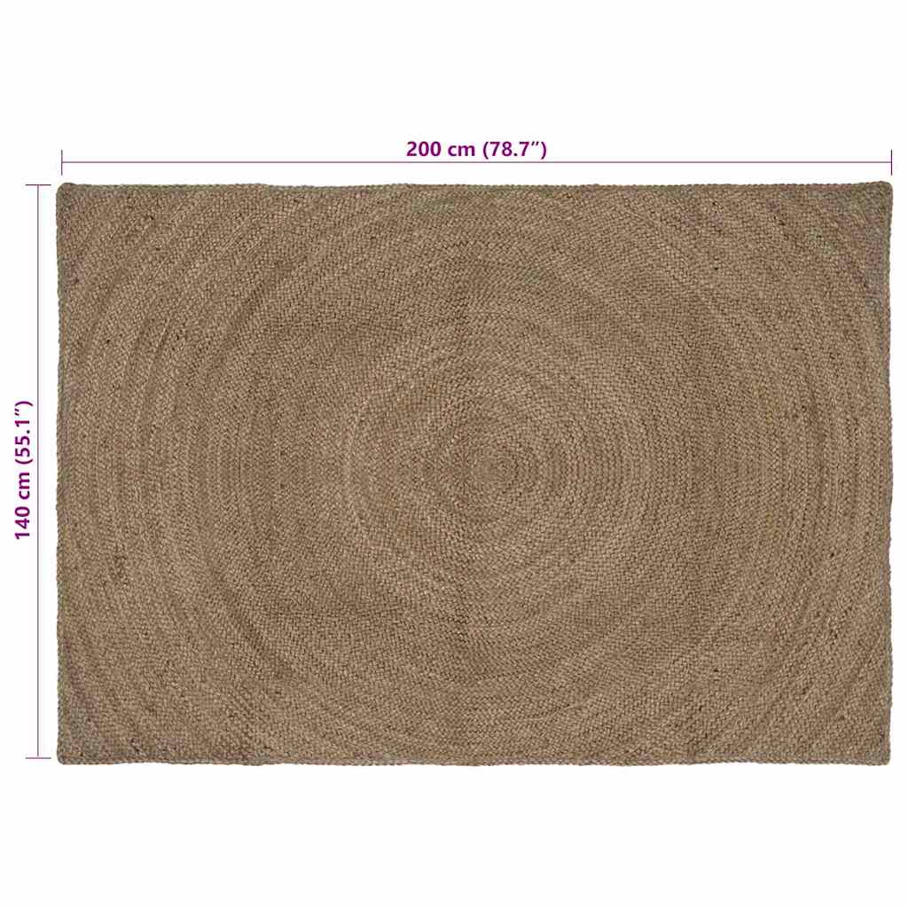 Bereichsteppiche Natur 60 x 110 cm Jute