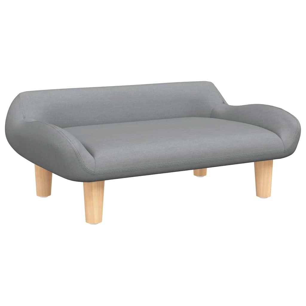 Kindersofa Creme 70x40x24 cm Stoff