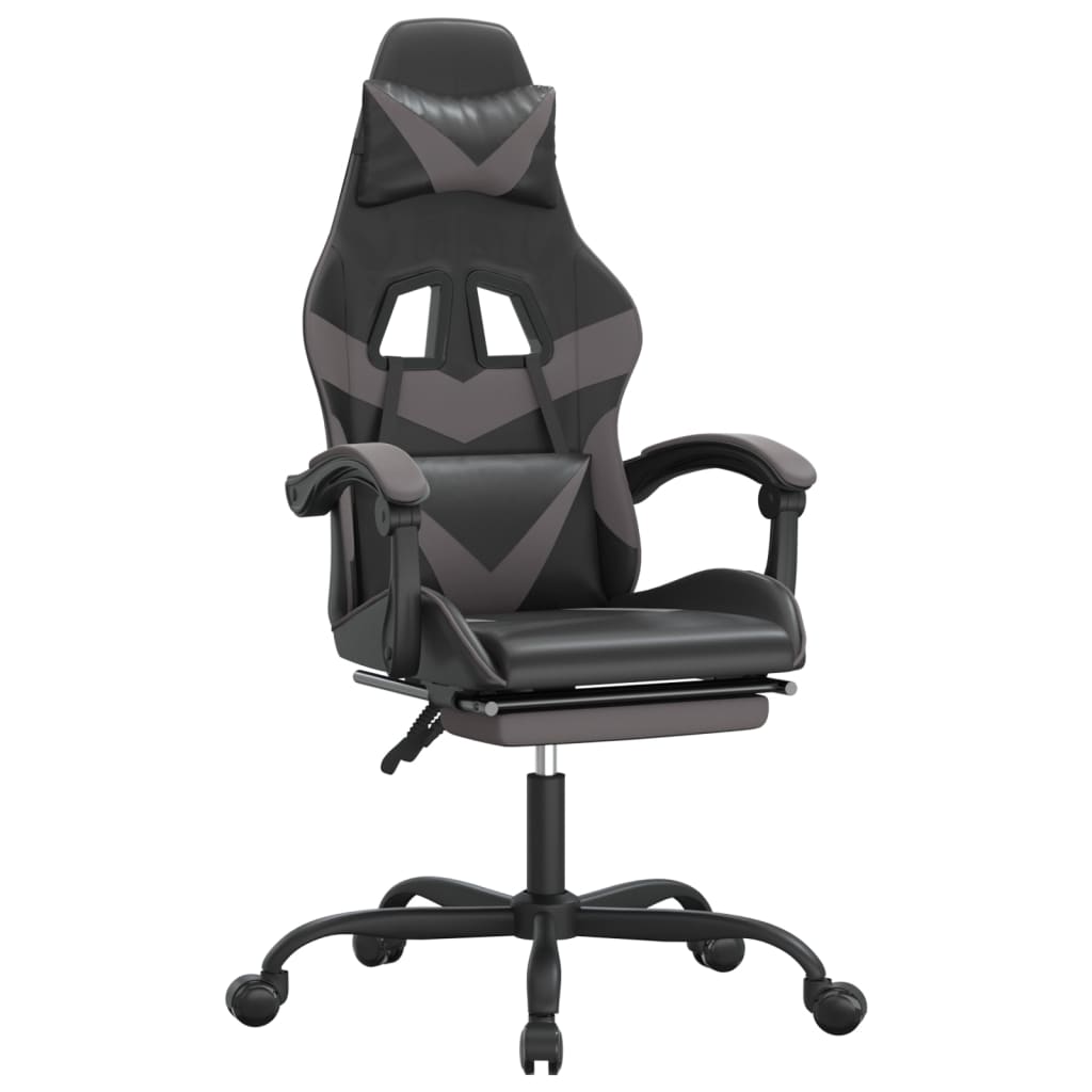Gaming-Stuhl Drehbar Schwarz und Rot Kunstleder