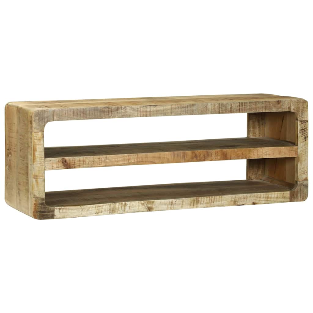 TV-Schränk mit Regal Braun 60 x 32 x 36 cm Massivholz Mango