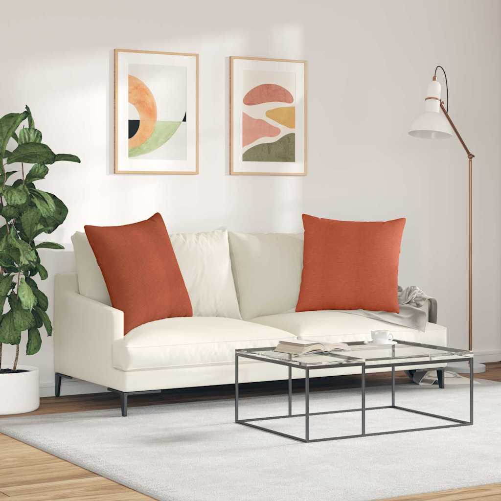 Sofakissen 2 Stück Hellgrau 50 x 30 cm Cordstoff
