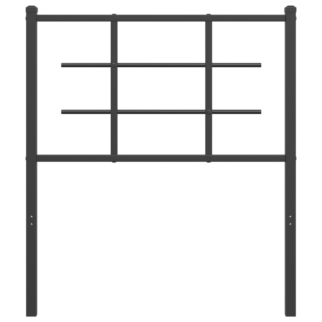 Ersatz-Kopfteil Metall Weiß 100 cm
