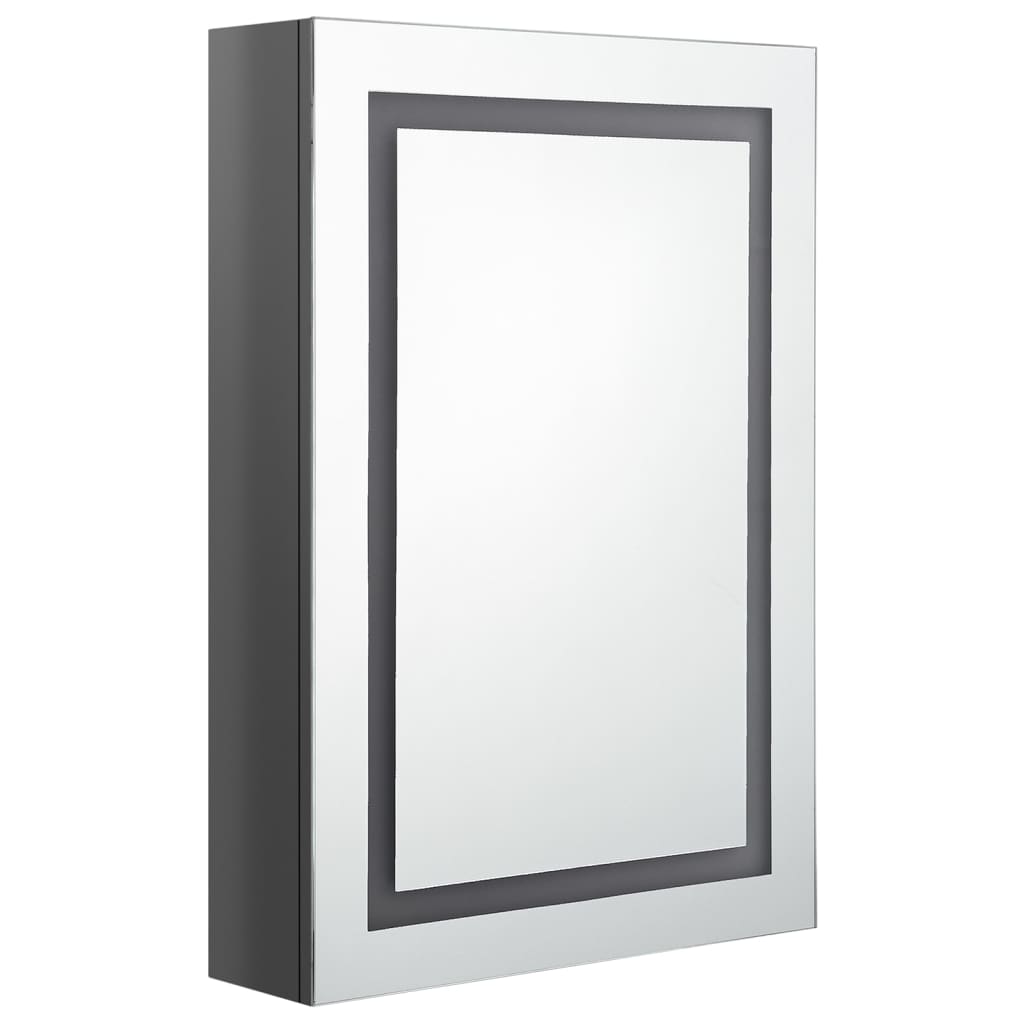 LED-Spiegelschrank fürs Bad Glänzend Weiß 50x13x70 cm