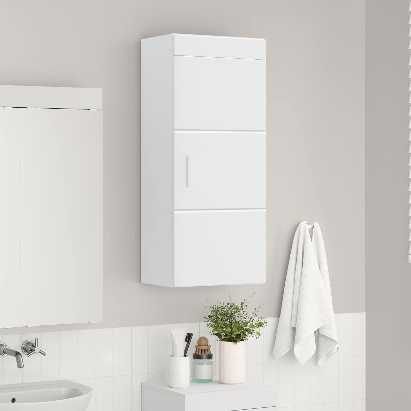 Badezimmermöbel-Set TULUM 2 pcs Weiß 60 x 34 x 63 cm