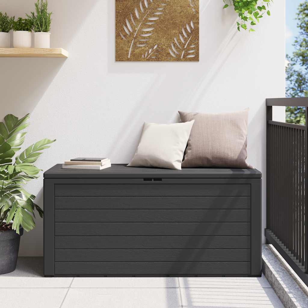 Gartentruhe Braun 58,5x46x55 cm Polypropylen