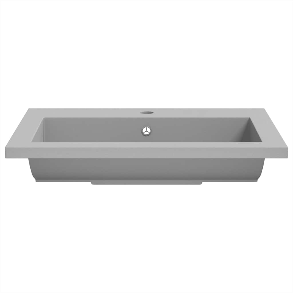 Granitbecken 600×450×120 mm Schwarz