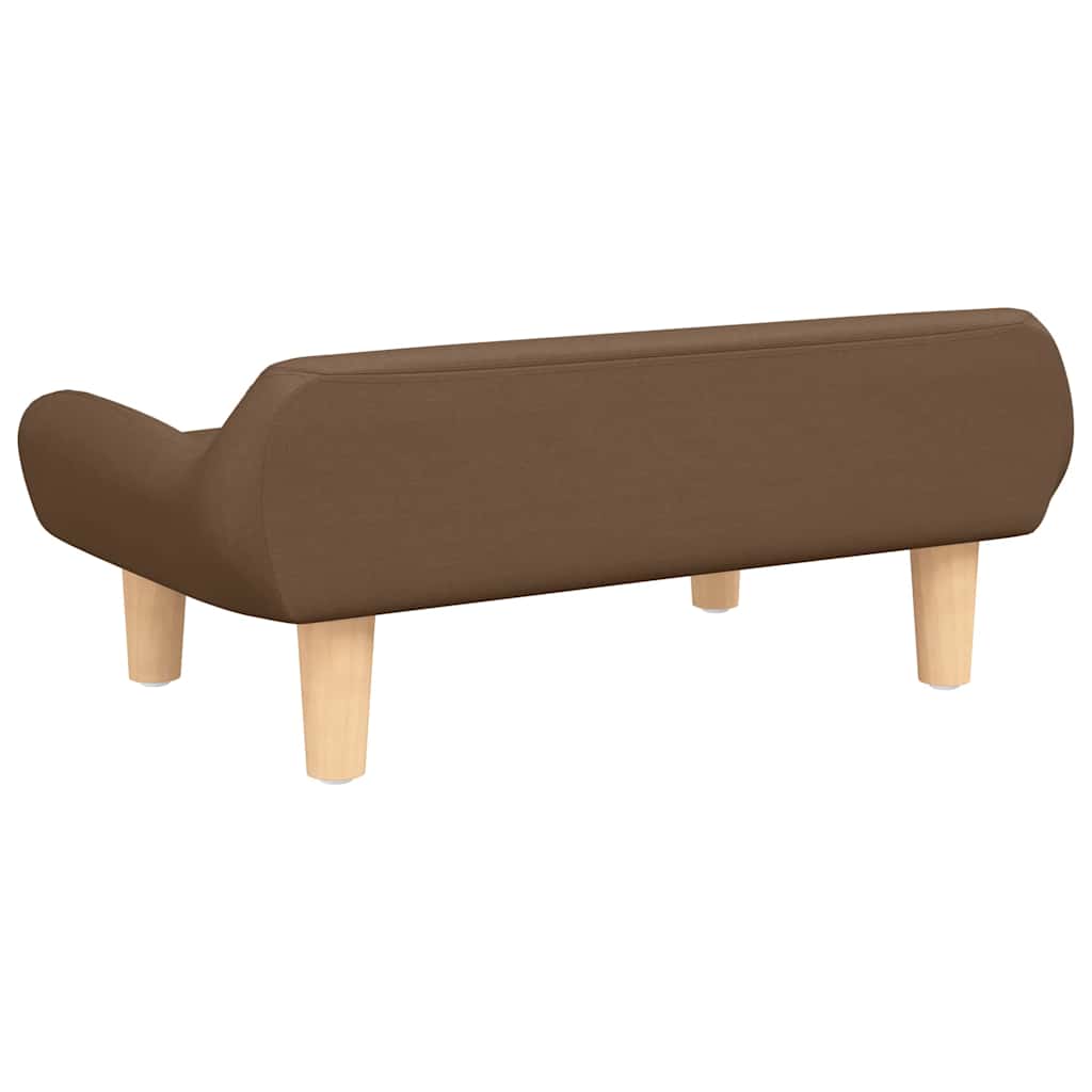 Kindersofa Creme 70x40x24 cm Stoff