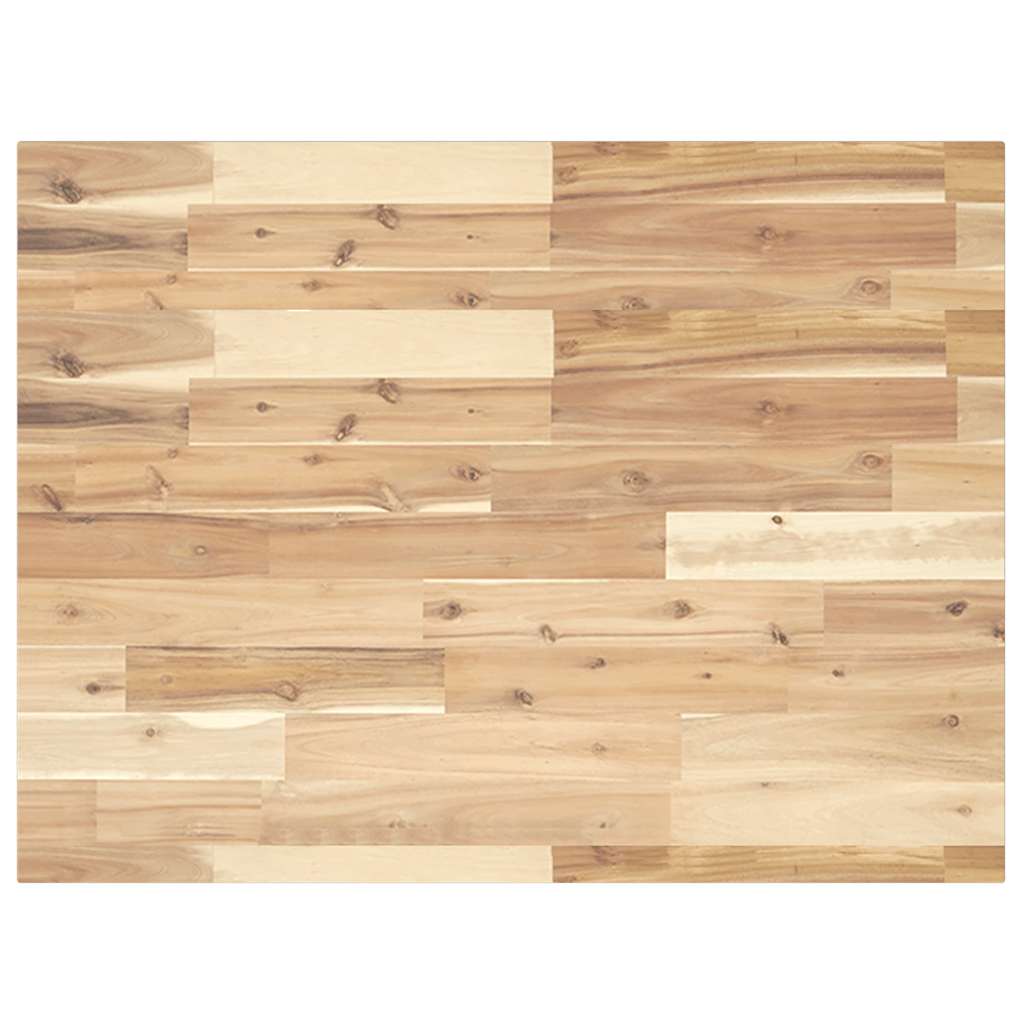 Tischplatte Rechteckig 60x50x2 cm Massivholz Akazie