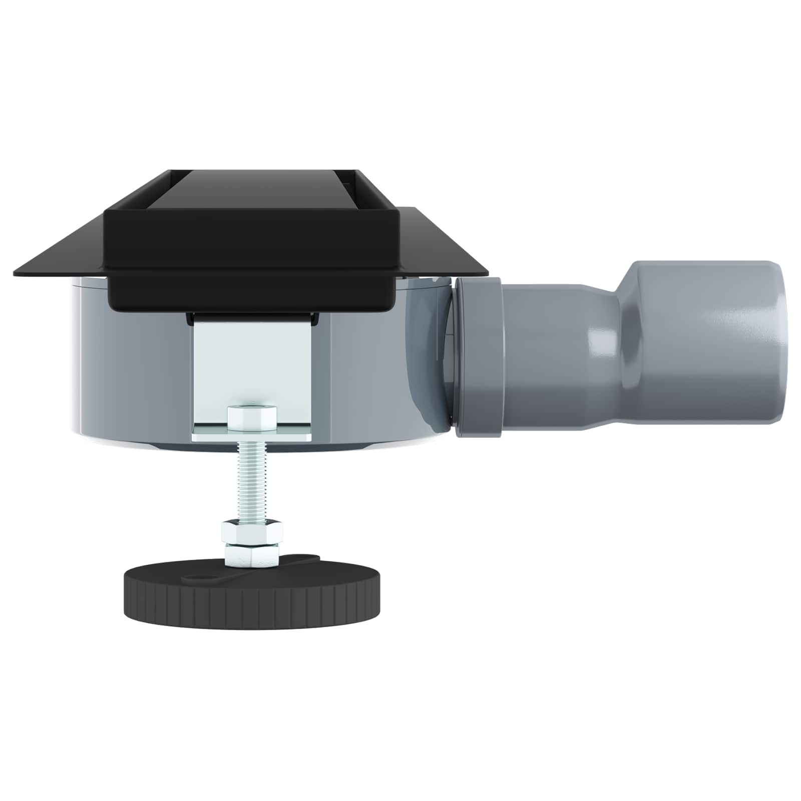 Duschablauf 2-in-1 mit 360° Siphon Silber 54 x 11 x 9,5 cm