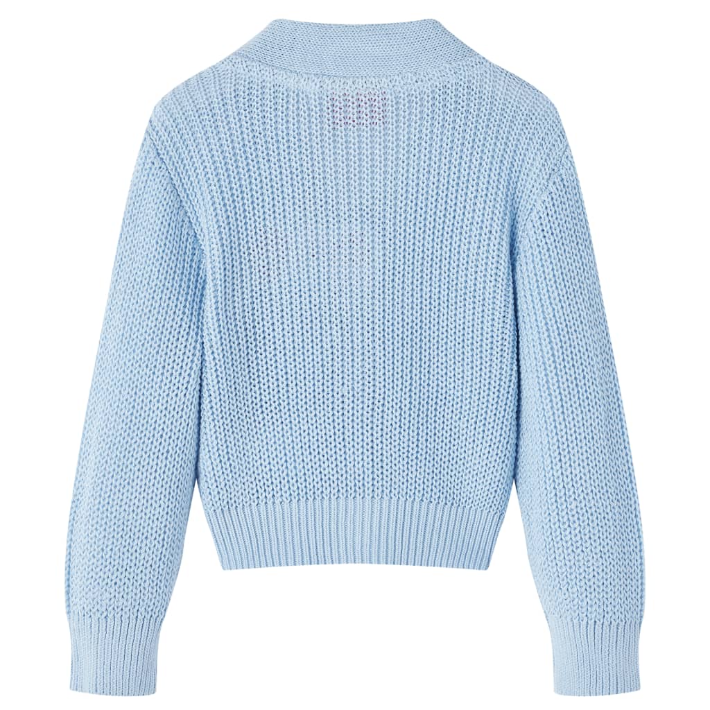 Kinder-Strickjacke Blau 116