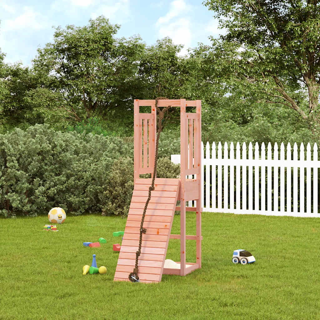 Spielturm mit Kletterwand Massivholz Kiefer