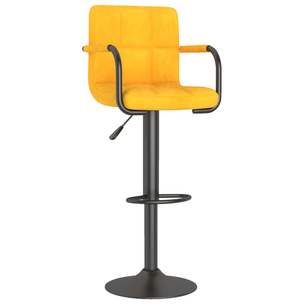 Barhocker 2 Stk. Blau Samt