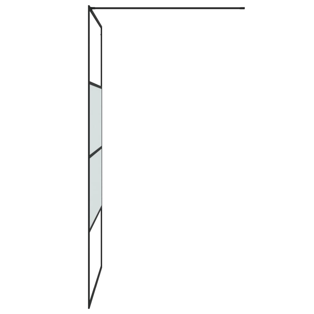 Duschwand für Begehbare Dusche mit Klarem ESG Glas 80x195 cm
