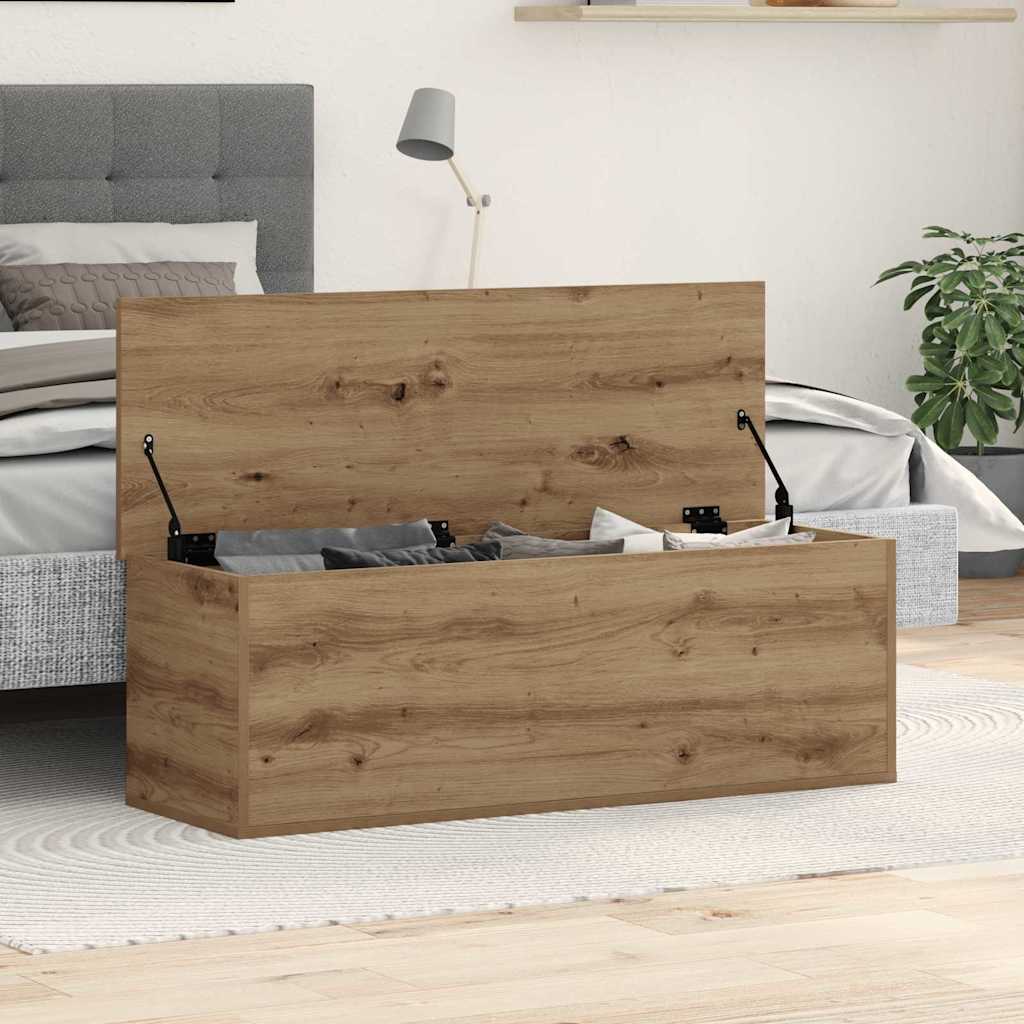 Aufbewahrungstruhe Weiß 84x42x46 cm Holzwerkstoff