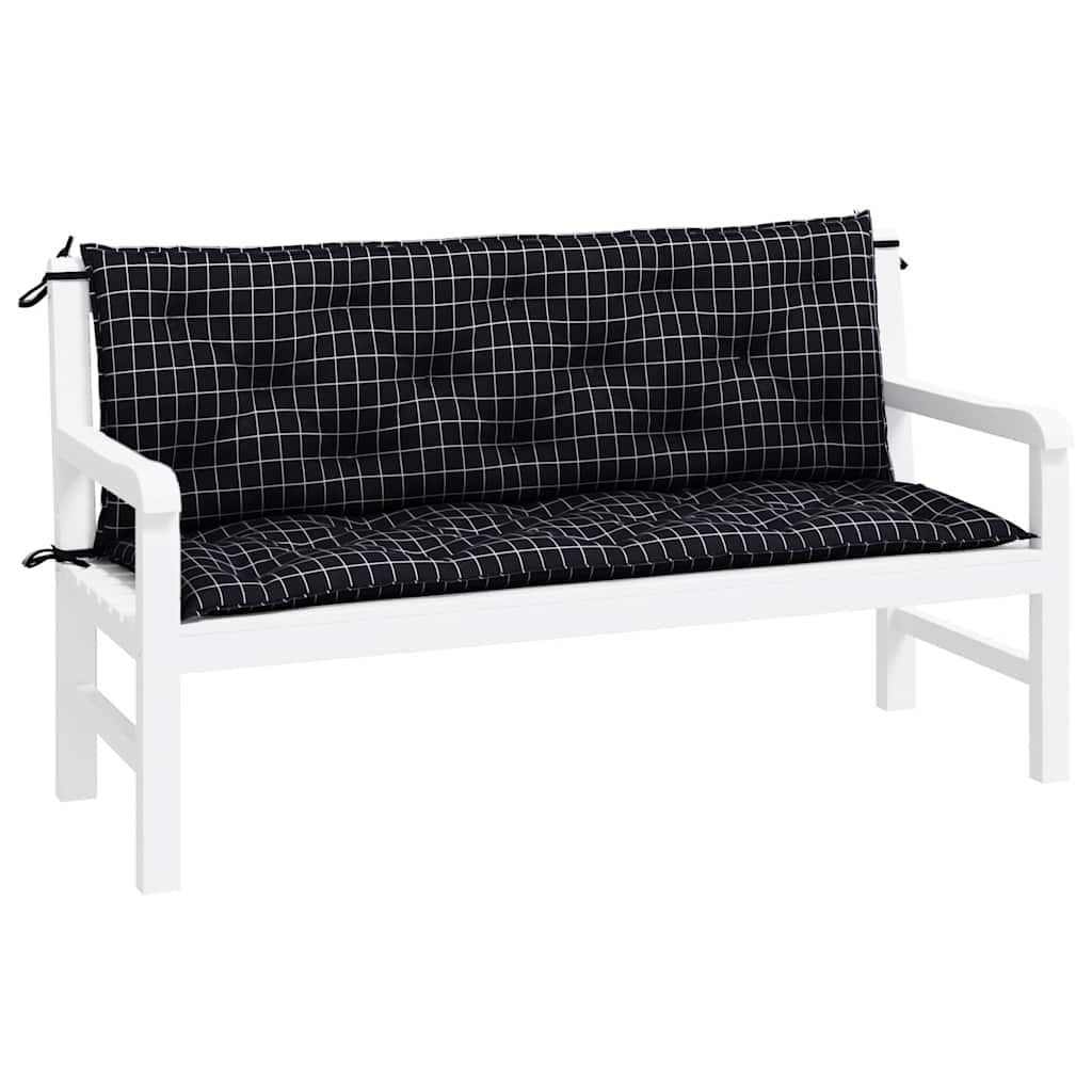 Gartenbank-Auflage Anthrazit 100x(50+50)x7 cm Oxford-Gewebe