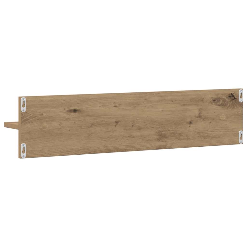 Wandregale 2 Stk. Weiß 80x11,5x18 cm Holzwerkstoff