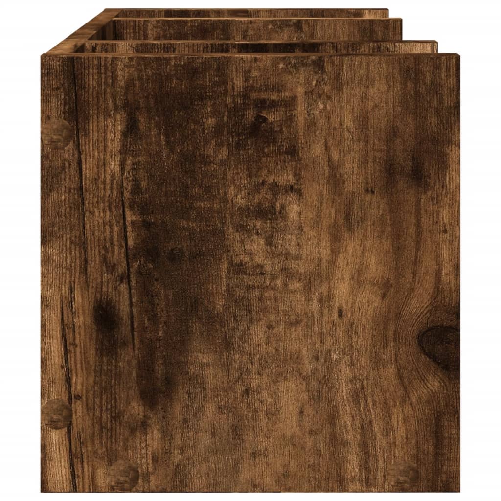 Schreibtisch-Organizer Weiß 44,5x24x25 cm Holzwerkstoff